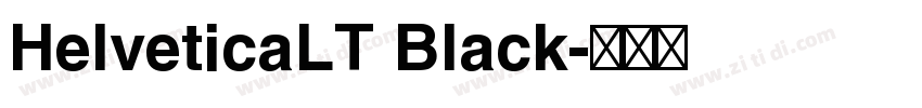 HelveticaLT Black字体转换